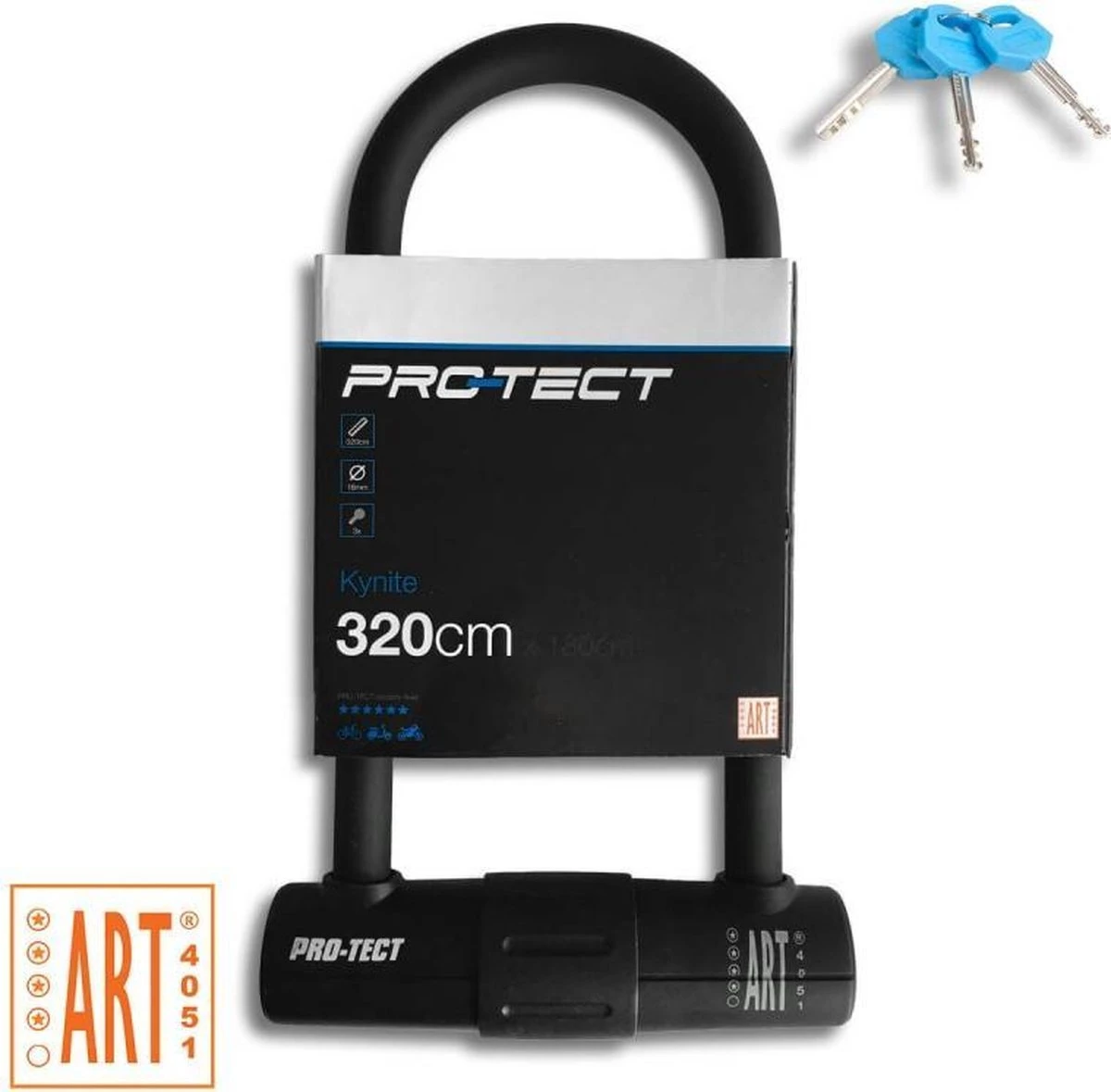 Pro-tect - Beugelslot - ART4 - 32 Mm - Zwart 10 Pro-tect - Beugelslot - ART4 - 32 Mm - Zwart – Image 10