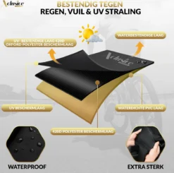 Xclusive-lifestyle® Fietshoes XXL - Universeel - 1 Of 2 Fietsen - Ultra Oxford 420D Zeer Sterk En Extra Dik - Bakfietshoes - Fietscover - Waterdichte PU Coating - Met Opbergtas En Zadelhoes -Velo Pour Tous 1200x1190 2