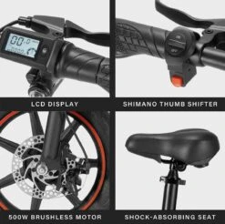 Fast Trax V1 - 14 Inch - Elektrische Fiets - E Bike - Elektrische Vouwfiets -Velo Pour Tous 1200x1195 1