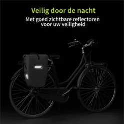 ACROPAQ Fietstas - Enkele, 25L, Waterdicht, Dragen Als Handtas En Schoudertas, Met Reflectoren - Ook Voor Elektrische Fietsen - Zwart 12 ACROPAQ Fietstas - Enkele, 25L, Waterdicht, Dragen Als Handtas En Schoudertas, Met Reflectoren - Ook Voor Elektrische Fietsen - Zwart -Velo Pour Tous 1200x1199 8