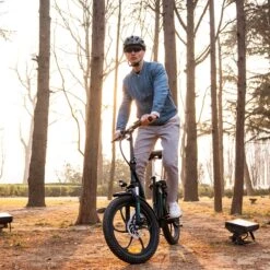 HITWAY E-Bike Elektrische Fiets 20 Inch Fat Tire E-Bicycle Vouwfiets, 250 W, 11,2 Ah Accu, Max. Bereik Tot 35-90 Km, Offroad-mountainbike Met Shimano 7-versnellingen, City EBike Met Slot,Groen Zwart -Velo Pour Tous 1200x1200 100