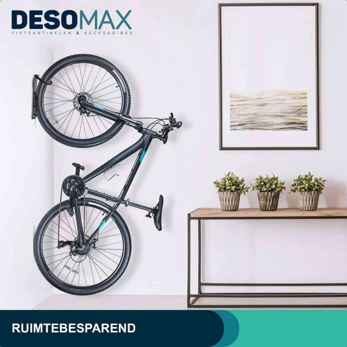 Fiets Ophangsysteem Ophangbeugel En Muurbeugel DesoMax® Muurhaak - Muurbevestiging Voor Met De Wiel Aan De Muur - Wandhouder - Fietshaak 6 Fiets Ophangsysteem Ophangbeugel En Muurbeugel DesoMax® Muurhaak - Muurbevestiging Voor Met De Wiel Aan De Muur - Wandhouder - Fietshaak – Image 6