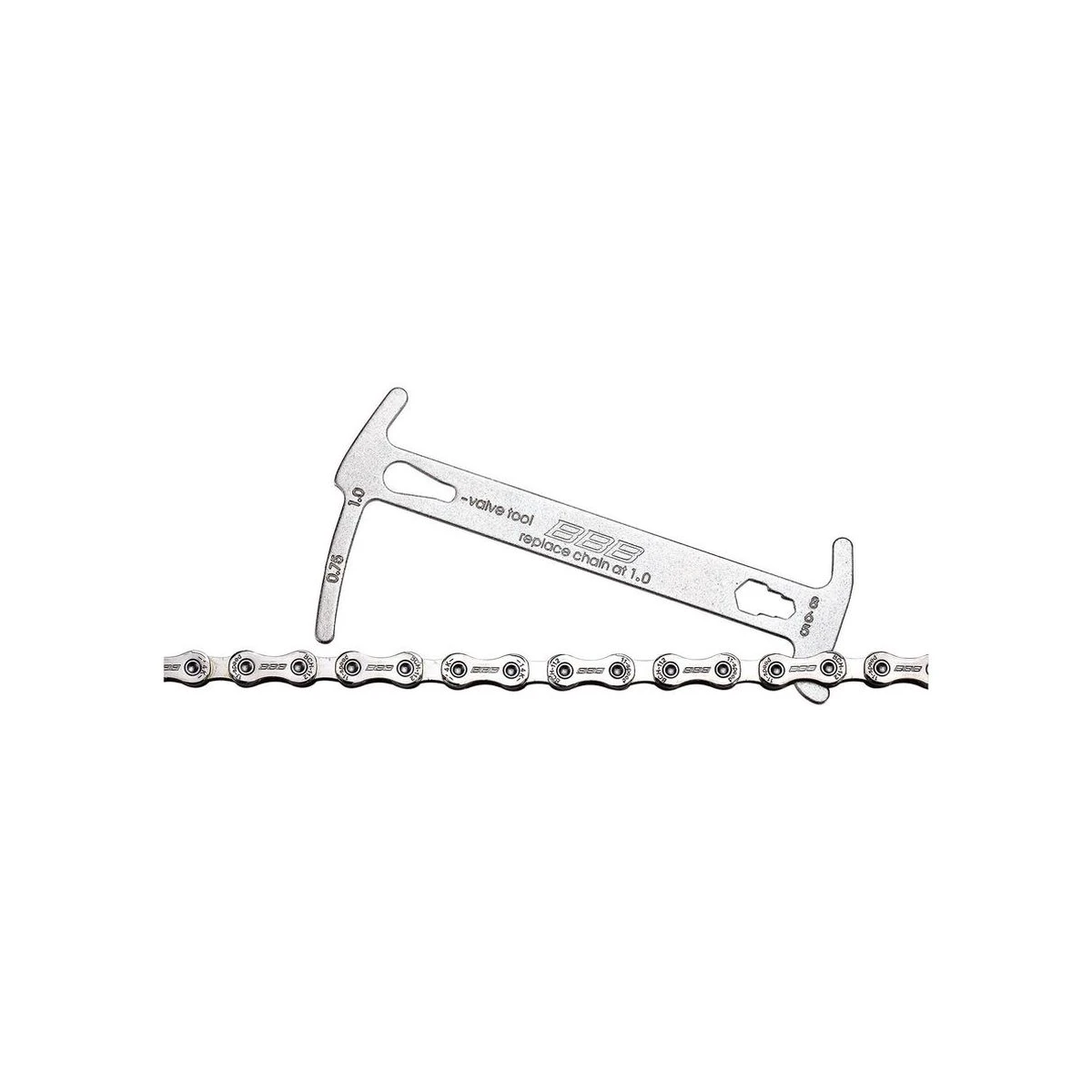 BBB Cycling Chainchecker - Multitool - Voor Slijtage Van Je Fietsketting - Met Geïntegreerde Kettinghaak - BTL-125 5 BBB Cycling Chainchecker - Multitool - Voor Slijtage Van Je Fietsketting - Met Geïntegreerde Kettinghaak - BTL-125 – Image 5