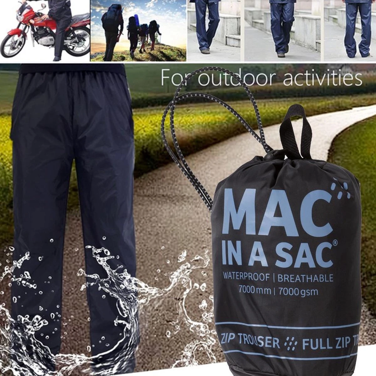 Mac In A Sac Regenbroek Full Zipper Unisex - Maat XXXL 7 Mac In A Sac Regenbroek Full Zipper Unisex - Maat XXXL – Image 7