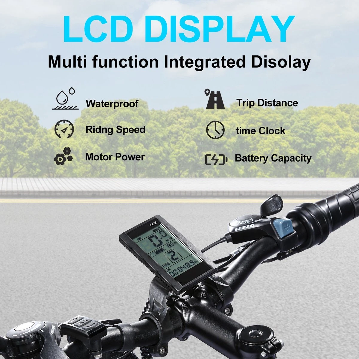 Elektrische Fiets Off-Road | E-Fietsen | Electric Mountain Bike | E-bike | 250W Motor | 26 Inch | Zwart BK7 2 Elektrische Fiets Off-Road | E-Fietsen | Electric Mountain Bike | E-bike | 250W Motor | 26 Inch | Zwart BK7 – Image 2