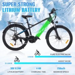 Hitway Elektrische Fiets Off-Road | Electric Mountain Bike | E-bike | 250W Motor | 26 Inch | Zwart -Velo Pour Tous 1200x1200 159