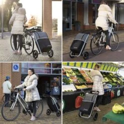 Shoppingcruiser 2 In 1 Boodschappentrolley Voor Achter De Fiets - Fietskar - Robuuste Boodschappenwagen - Allround Bagagekar -Velo Pour Tous 1200x1200 253