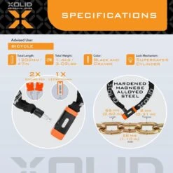 Xolid Kettingslot Fiets - Reflective Fietsslot Ketting - Slot 120CM -Velo Pour Tous 1200x1200 322