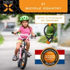Xolid Kabelslot Met 2x Sleutel - [Kinderfiets] Compact (Kort) Fietsslot Uit Stevige Staalkabel - Gebruik Slot Met Fiets - Alternatief Voor Ketting Ringslot Cijferslot Vouwslot Beugelslot - Lengte 65CM Dikte 10MM - Zwart Oranje -Velo Pour Tous 1200x1200 331