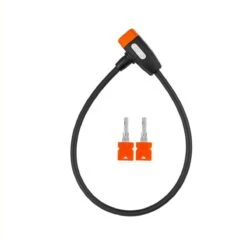 Xolid Kabelslot Met 2x Sleutel - [Kinderfiets] Compact (Kort) Fietsslot Uit Stevige Staalkabel - Gebruik Slot Met Fiets - Alternatief Voor Ketting Ringslot Cijferslot Vouwslot Beugelslot - Lengte 65CM Dikte 10MM - Zwart Oranje -Velo Pour Tous 1200x1200 334