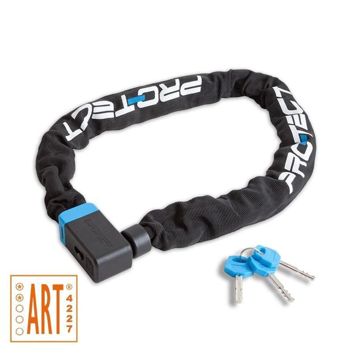 Pro-Tect Cubic ART2 Kettingslot | Premium Kwaliteit | 9mm X 95cm | Gehard Staal | 2100g | Fietsslot E-bike Slot Brommerslot 5 Pro-Tect Cubic ART2 Kettingslot | Premium Kwaliteit | 9mm X 95cm | Gehard Staal | 2100g | Fietsslot E-bike Slot Brommerslot – Image 5