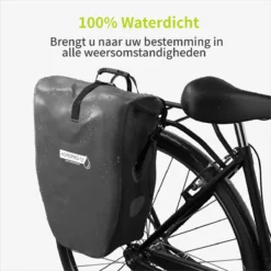 ACROPAQ Fietstas - Enkele, 25L, Waterdicht, Dragen Als Handtas En Schoudertas, Met Reflectoren - Ook Voor Elektrische Fietsen - Zwart 10 ACROPAQ Fietstas - Enkele, 25L, Waterdicht, Dragen Als Handtas En Schoudertas, Met Reflectoren - Ook Voor Elektrische Fietsen - Zwart -Velo Pour Tous 1200x1200 524