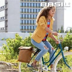 Basil City Fietsshopper - Enkele Fietstas - Camel Bruin - 16 Liter -Velo Pour Tous 1200x1200 560