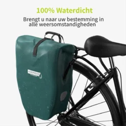 ACROPAQ Fietstas Enkele, 25L, Waterdicht, Dragen Als Handtas En Schoudertas, Met Reflectoren Ook Voor Elektrische Fietsen Storm Blauw -Velo Pour Tous 1200x1200 587