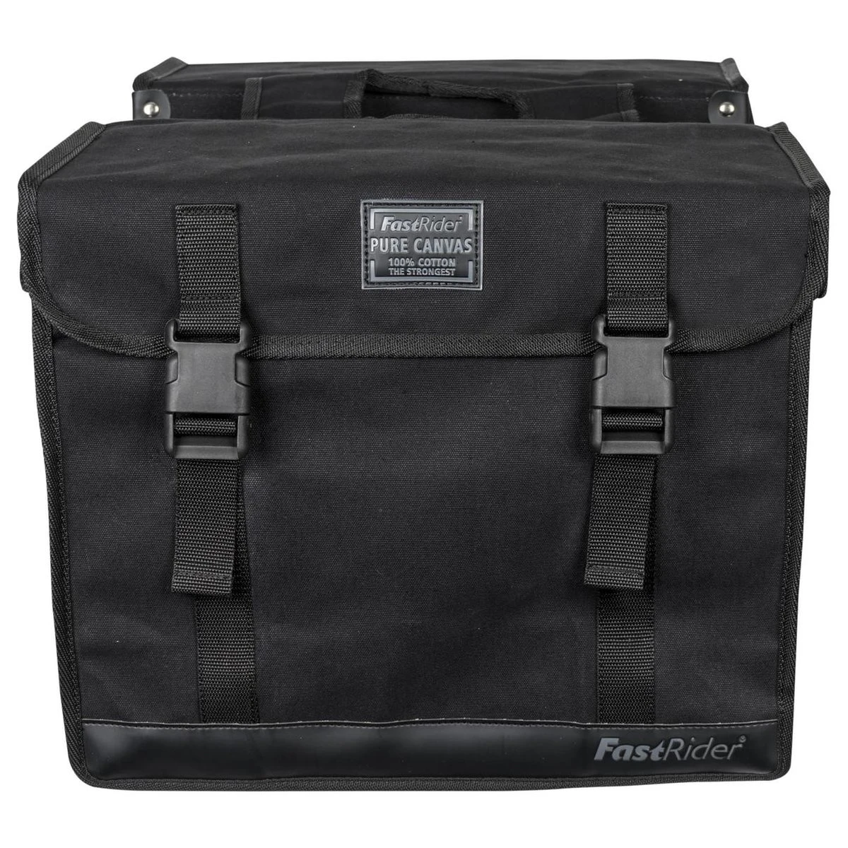 FastRider Canvas 94 Dubbele Fietstas - Bevat Snelsluitingen, Uitsparing Voor Snelbinders En LED Verlichting - Reflectiestrepen - 56 Liter - Zwart 4 FastRider Canvas 94 Dubbele Fietstas - Bevat Snelsluitingen, Uitsparing Voor Snelbinders En LED Verlichting - Reflectiestrepen - 56 Liter - Zwart – Image 4