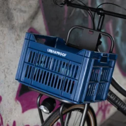 Gerecyclede Fietskrat Urban Proof 30 Liter - Donkerblauw -Velo Pour Tous 1200x1200 607