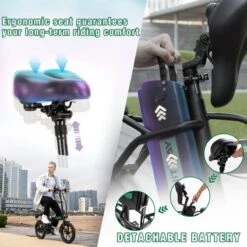 Hitway BK5 Elektrische Fiets | Opvouwbare E-bike | 16 Inch | Hitway BK5 250W Motor | Zwart 13 Hitway BK5 Elektrische Fiets | Opvouwbare E-bike | 16 Inch | Hitway BK5 250W Motor | Zwart -Velo Pour Tous 1200x1200 70