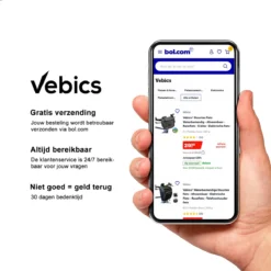 Vebics® Fietshoes Voor 1 Fiets Waterdicht - Elektrische Fiets - Fietsbeschermhoes - Stalling - Zwart -Velo Pour Tous 1200x1200 767