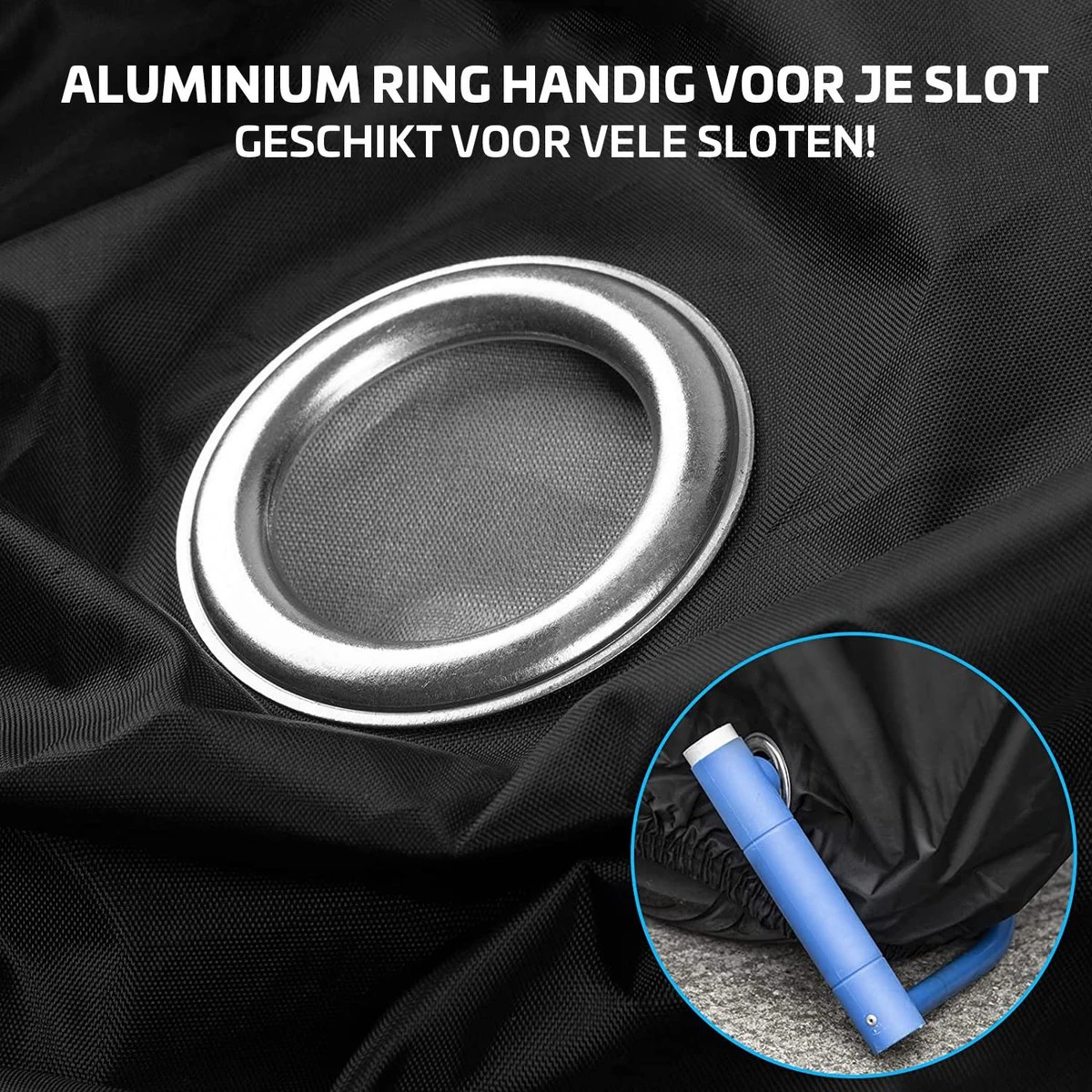 Nince Fietshoes Universeel Voor Alle Fietsen - Waterdicht 210D Oxford - Fiets Hoes Voor 2 Fietsen - Incl. Opbergzak - Zwart 6 Nince Fietshoes Universeel Voor Alle Fietsen - Waterdicht 210D Oxford - Fiets Hoes Voor 2 Fietsen - Incl. Opbergzak - Zwart – Image 6