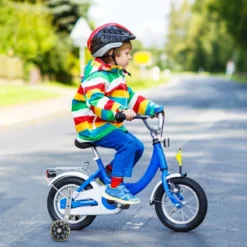 Bolke® - Zijwieltjes - 12-20 Inch - Zijwieltjes Met LED Lichtjes - Zijwieltjes Voor Kinderfiets - Blauw - 12 Inch/14 Inch/16 Inch/18 Inch/20 Inch - Zijwielen - Kinderfietsaccessoires -Velo Pour Tous 1200x1200 830