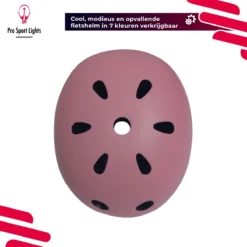 Kinderfietshelm Pro Sport Lights - Skate Fietshelm Voor Kinderen - Matt Roze Pink - Kinderhelm 50 - 56 Cm -Velo Pour Tous 1200x1200 934