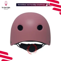 Kinderfietshelm Pro Sport Lights - Skate Fietshelm Voor Kinderen - Matt Roze Pink - Kinderhelm 50 - 56 Cm -Velo Pour Tous 1200x1200 936