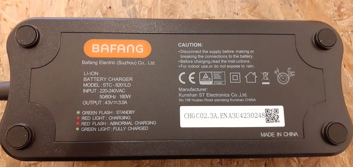 Bafang Acculader - Elektrische Fietsoplader - 3A - 1 Pins - 43V 3 Bafang Acculader - Elektrische Fietsoplader - 3A - 1 Pins - 43V – Image 3