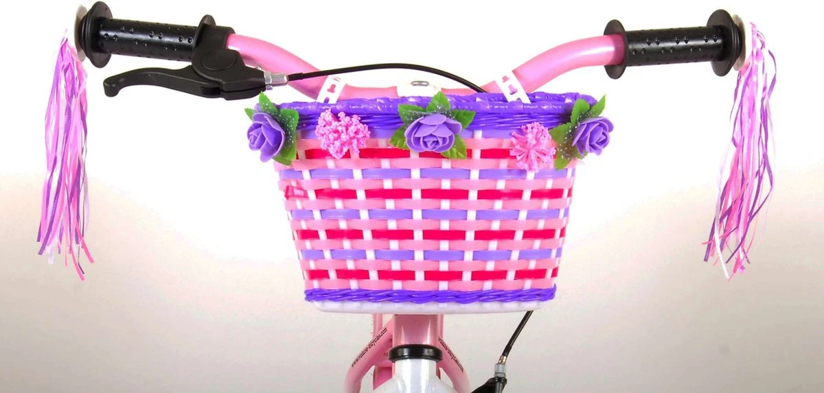 Volare Rose Kinderfiets - 12 Inch - Meisjes - Roze/wit - 95% Afgemonteerd 8 Volare Rose Kinderfiets - 12 Inch - Meisjes - Roze/wit - 95% Afgemonteerd – Image 8