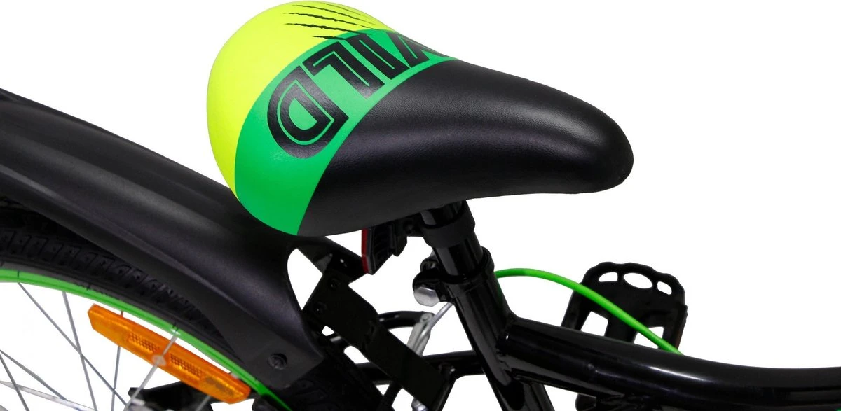 Amigo Wild - Mountainbike 20 Inch - Voor Jongens En Meisjes - Zwart/Groen 5 Amigo Wild - Mountainbike 20 Inch - Voor Jongens En Meisjes - Zwart/Groen – Image 5