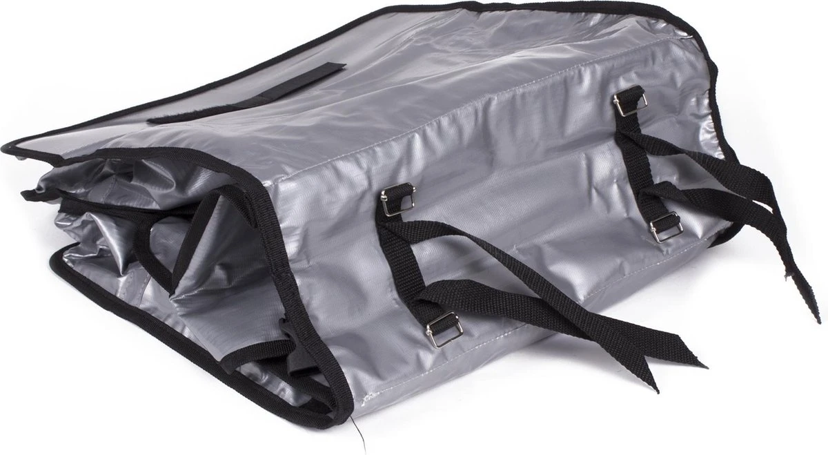 Lastpak Bisonyl Dubbele Fietstas - 46 L - Zilver 5 Lastpak Bisonyl Dubbele Fietstas - 46 L - Zilver – Image 5