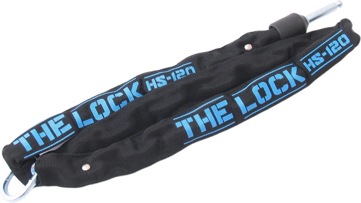 Trelock Insteeklock Kettingslot - ART1 - 120 Cm - Zwart/ Blauw 2 Trelock Insteeklock Kettingslot - ART1 - 120 Cm - Zwart/ Blauw – Image 2