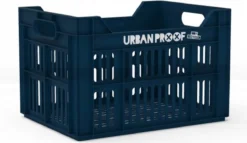 Gerecyclede Fietskrat Urban Proof 30 Liter - Donkerblauw -Velo Pour Tous 1200x693 3