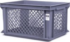 Benson Lastpak Fietskrat Kunststof Grijs - L40 X B30 X H22 Cm