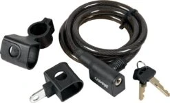 Kabelslot Fietsslot Supersterk| Krasvrije Kunststof Coating | Inclusief 2 Sleutels 120cm Lang Incl. Framehouder