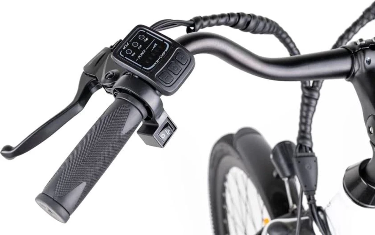Myatu E-Bike Heren En Dames Lage Instap Met 45 Cm Aluminium Frame, 6 Versnellingen, 250 Wh Afneembare Lithium Batterij 40-80 Km Range, Trekking Ebike Met 1.95 X 26 Inch Wiel (Wit, Urban) 6 Myatu E-Bike Heren En Dames Lage Instap Met 45 Cm Aluminium Frame, 6 Versnellingen, 250 Wh Afneembare Lithium Batterij 40-80 Km Range, Trekking Ebike Met 1.95 X 26 Inch Wiel (Wit, Urban) – Image 6