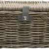 New Looxs Melbourne Medium Fietsmand Voordrager - 24 Liter - Rotan - Grijs