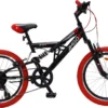 Amigo Fun Ride - Mountainbike 20 Inch - Voor Jongens En Meisjes - Met 7 Versnellingen - Zwart/Rood