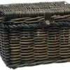New Looxs Melbourne Large Fietsmand Voordrager - 45 Liter - Rotan - Bruin