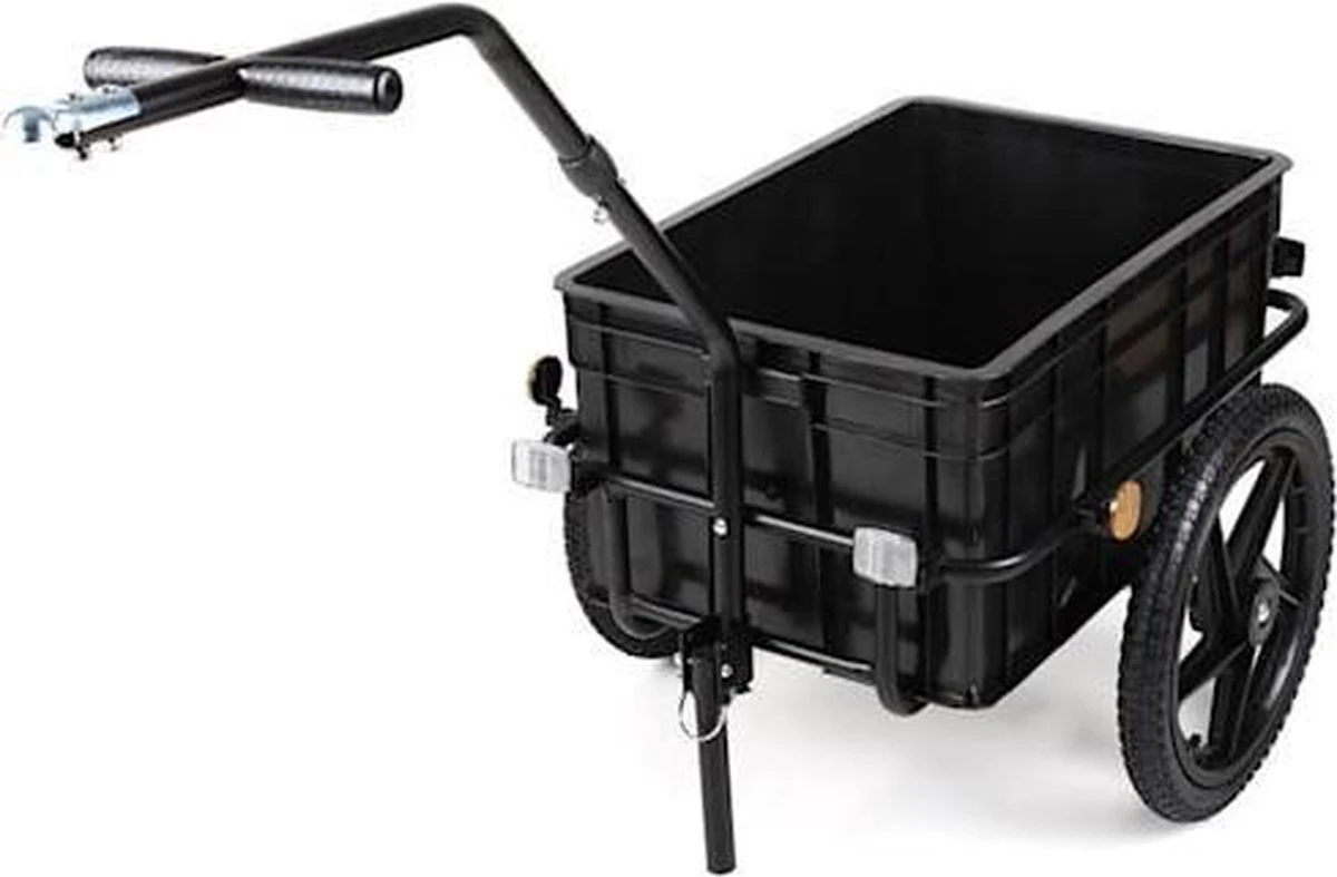 DURAMAXX Big Mike Fietskar - Fietsaanhanger - 70 Liter - Zwart 2 DURAMAXX Big Mike Fietskar - Fietsaanhanger - 70 Liter - Zwart – Image 2