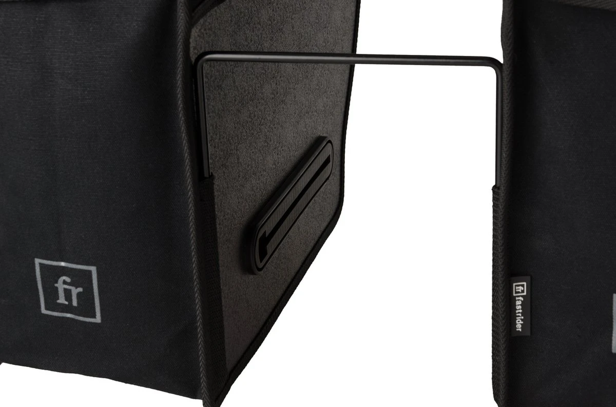 Fastrider Canvas Hybride 93 Dubbele Fietstas Zwart - 41L 6 Fastrider Canvas Hybride 93 Dubbele Fietstas Zwart - 41L – Image 6