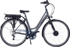Amigo E-Vibe D1 - Elektrische Stadsfiets Voor Dames - Met 7 Versnellingen - Matgrijs -Velo Pour Tous 1200x795 5