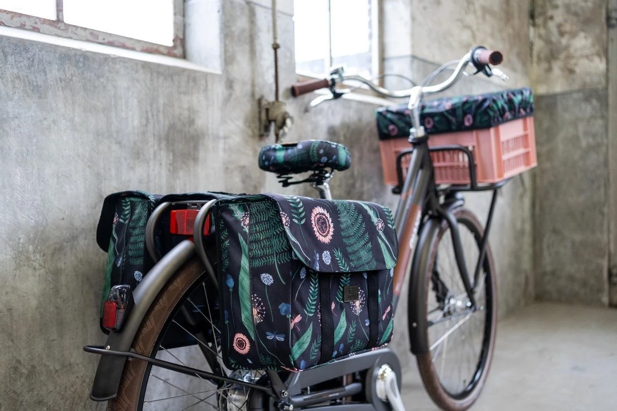 Fastrider Nyla Dubbele Fietstas Botanic Groen - 32L 12 Fastrider Nyla Dubbele Fietstas Botanic Groen - 32L – Image 12