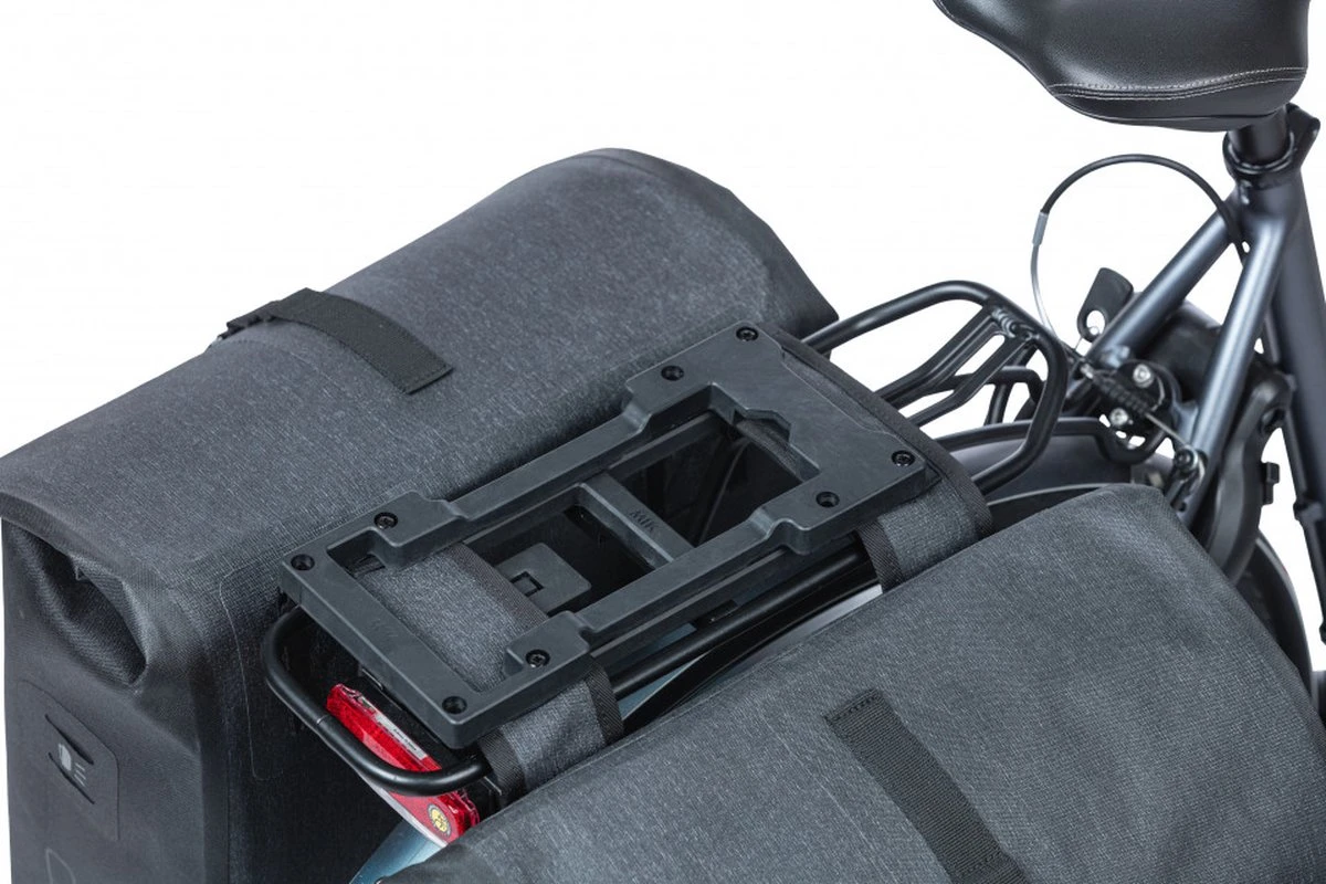 BASIL MIK Double Decker - Voor MIK Adapterplaat - Zwart 4 BASIL MIK Double Decker - Voor MIK Adapterplaat - Zwart – Image 4