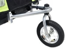 Fietkar - 2 Kinderen - Met Schokbreker - Lime -Velo Pour Tous 1200x800 326