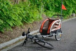 Fietskar Voor Kinderen - Met Buggyfunctie - En Schokbrekers - Rood -Velo Pour Tous 1200x800 330