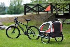 Fietskar Voor Kinderen - Met Buggyfunctie - En Schokbrekers - Rood -Velo Pour Tous 1200x800 333