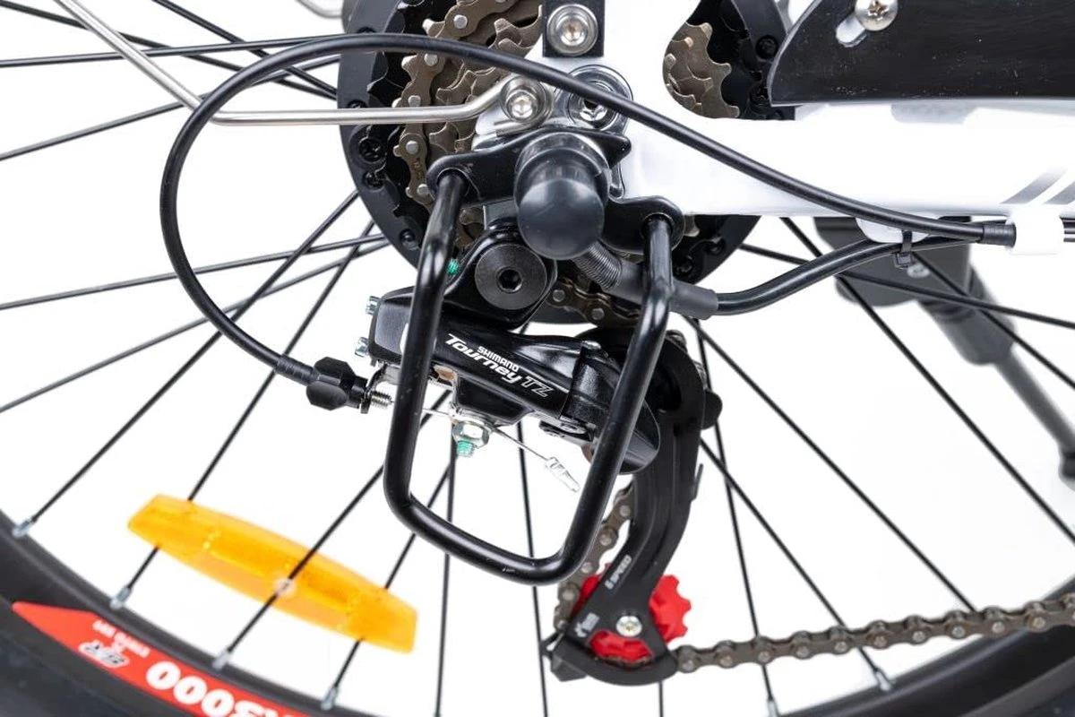 Myatu E-Bike Heren En Dames Lage Instap Met 45 Cm Aluminium Frame, 6 Versnellingen, 250 Wh Afneembare Lithium Batterij 40-80 Km Range, Trekking Ebike Met 1.95 X 26 Inch Wiel (Wit, Urban) 3 Myatu E-Bike Heren En Dames Lage Instap Met 45 Cm Aluminium Frame, 6 Versnellingen, 250 Wh Afneembare Lithium Batterij 40-80 Km Range, Trekking Ebike Met 1.95 X 26 Inch Wiel (Wit, Urban) – Image 3