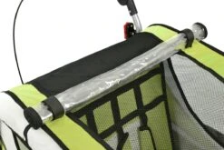 Fietkar - 2 Kinderen - Met Schokbreker - Lime -Velo Pour Tous 1200x801 26