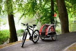 Fietskar Voor Kinderen - Met Buggyfunctie - En Schokbrekers - Rood -Velo Pour Tous 1200x801 31