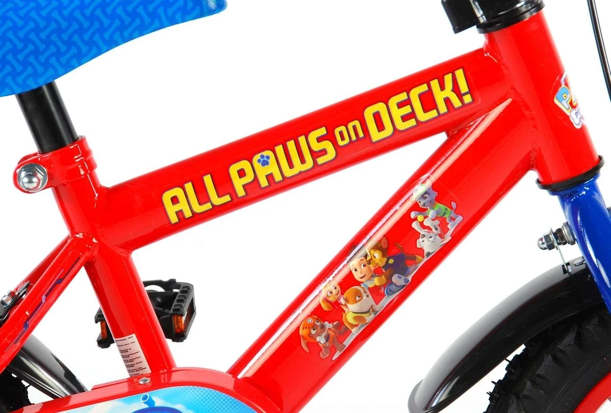 Volare Paw Patrol Kinderfiets - Jongens - 12 Inch - Rood/Blauw 3 Volare Paw Patrol Kinderfiets - Jongens - 12 Inch - Rood/Blauw – Image 3